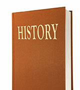 A generic history book that is representative of USD's Historical Spotlights Series