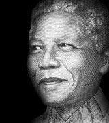 Drawing of Social Changemaker, Nelson Mandela, who is one of the many subjects in the Social Changemakers Series