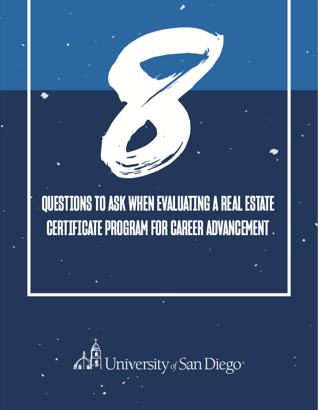 8 Questions to Ask When Evaluating a Real Estate Certificate Program for Career Advancement ebook cover
