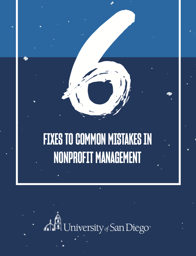 Six Fixes to Common Mistakes In Nonprofit Management ebook cover